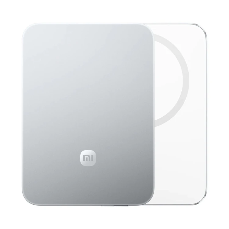 Xiaomi UltraThin Magnetic Power Bank 5000 15W Litowo-jonowa (Li-Ion) 5000 mAh Bezprzewodowe ładowanie Srebrny