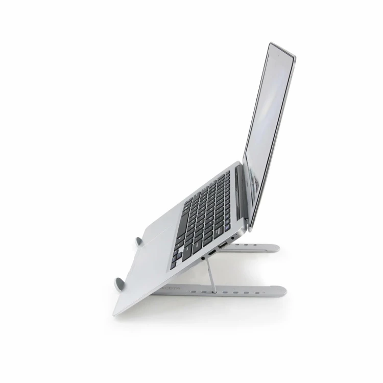 DICOTA D31889 stojak na laptop Podstawka na notebooka Czarny, Srebrny