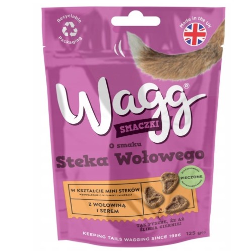 Wagg o smaku steka wołowego przysmak dla psa 125g