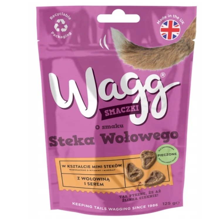 Wagg o smaku steka wołowego przysmak dla psa 125g
