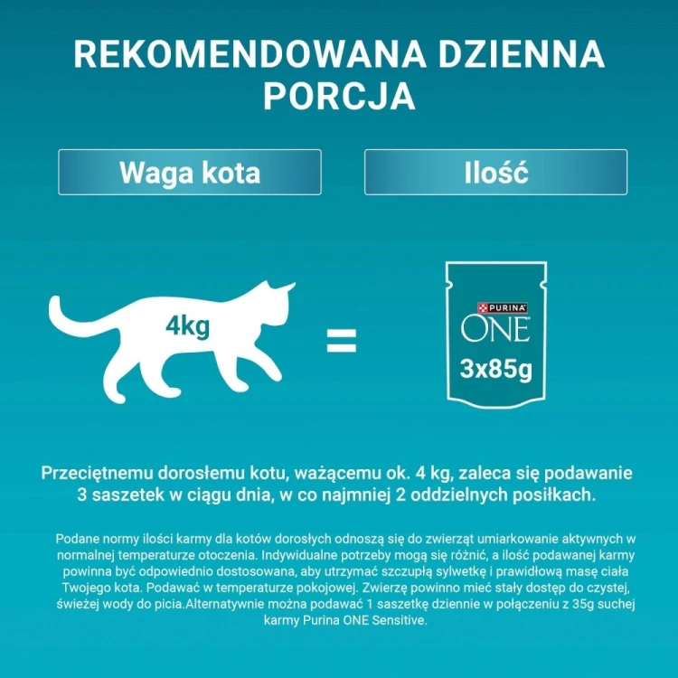 PURINA ONE Sensitive Cat GiGMVChkn&Crt 60x85g