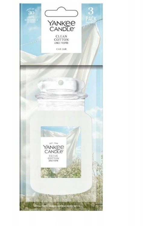 Zawieszka samochodowa bonus pack CLEAN COTTON YANKEE