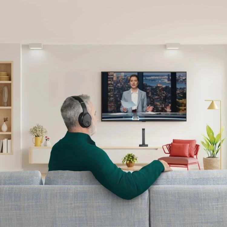 Hama 00221848 słuchawki/zestaw słuchawkowy Przewodowy i Bezprzewodowy Opaska na głowę TV Bluetooth Czarny