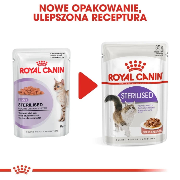 Karma ROYAL CANIN FHN Sterilised w sosie 12x85g