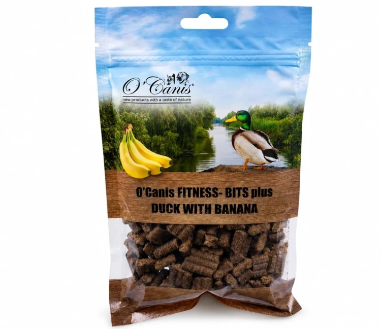 O'Canis Przysmak trenerski kaczka z bananami dla psa 200g