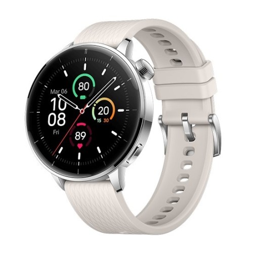 OnePlus Watch 3 43mm 3,35 cm (1.32") AMOLED Cyfrowy 466 x 466 px Ekran dotykowy Srebrny, Tytan Wi-Fi GPS