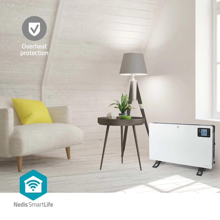 Nedis HTCO50WTW grzejnik Wewnętrzna Biały 2000 W Elektryczny grzejnik konwektorowy