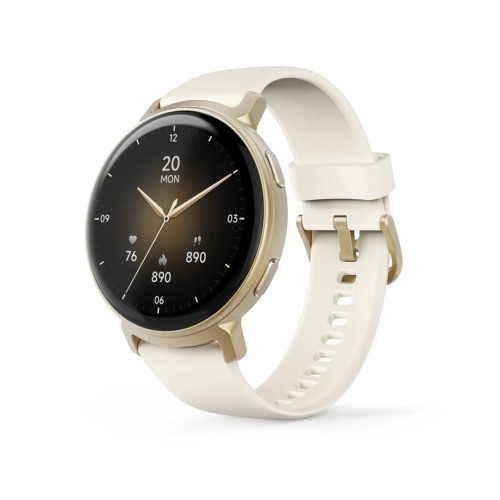 Hama 00178641 smartwatch / zegarek sportowy 3,35 cm (1.32") AMOLED 43 mm Analogowy 466 x 466 px Ekran dotykowy Złoto GPS