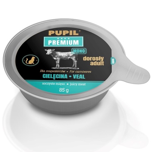 PUPIL PREMIUM GOLD ADULT Cielęcina karma dla kota 85g