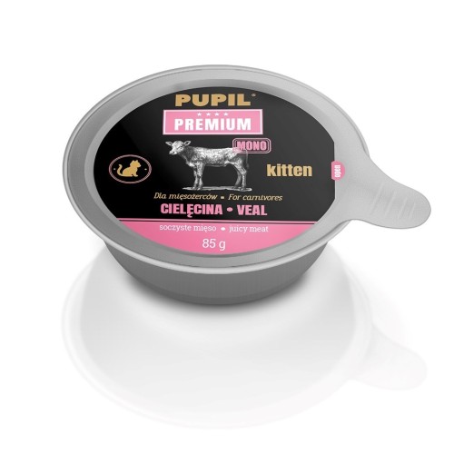 PUPIL PREMIUM GOLD KITTEN Cielęcina karma dla kota 85g