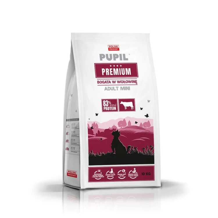 PUPIL PREMIUM MINI bogata w wołowinę karma dla psa 10kg
