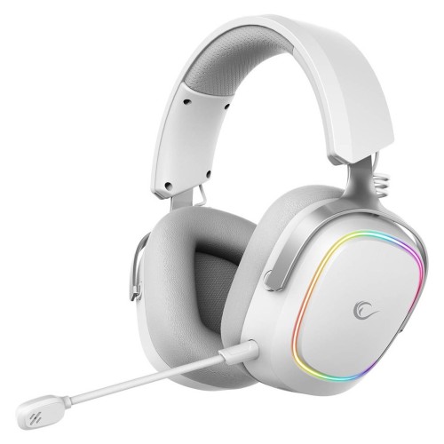 RAMPAGE SŁUCHAWKI BEZPRZEWODOWE NAUSZNE RETSU BT 2.4G RGB WHITE