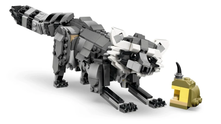 LEGO Creator 3w1 31393 - Leśne zwierzęta: Wilk szary
