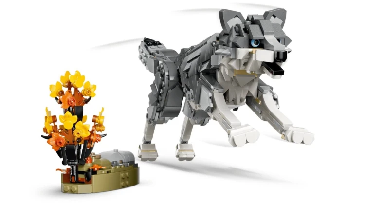 LEGO Creator 3w1 31393 - Leśne zwierzęta: Wilk szary
