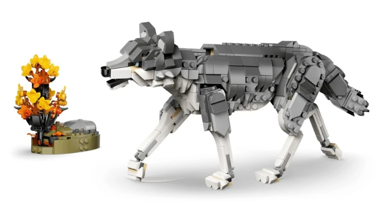 LEGO Creator 3w1 31393 - Leśne zwierzęta: Wilk szary