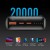 VEGER T100 bank mocy Litowo-jonowa (Li-Ion) 20000 mAh Czarny
