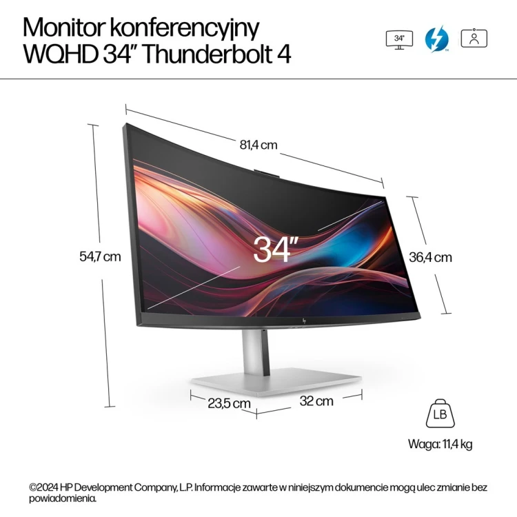 Monitor HP Series 7 Pro 34 inch WQHD