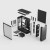 Fractal Design Define One Dark TG Light Tint Midi Tower Czarny