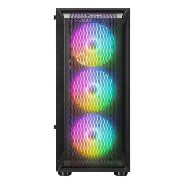 RAMPAGE OBUDOWA PC Z OKNEM SHIVA 4X WENTYLATOR 120MM RAINBOW BLACK