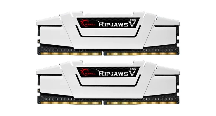G.SKILL RIPJAWSV DDR4 2X8GB 3200MHZ CL16 REV2 WHITE F4-3200C16D-16GVWB