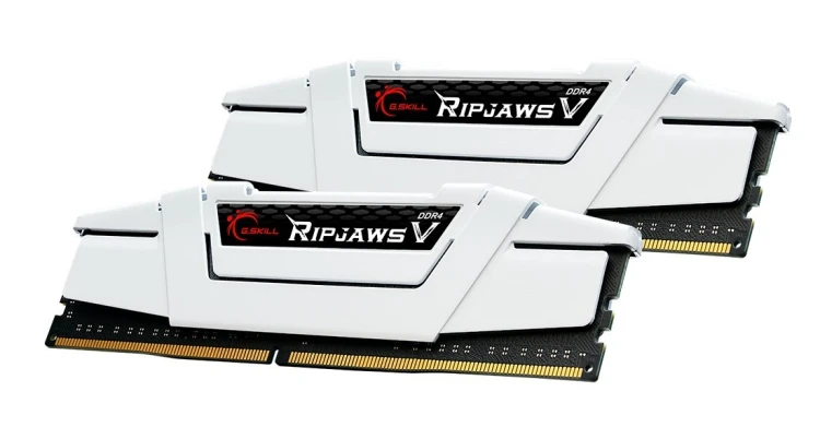 G.SKILL RIPJAWSV DDR4 2X16GB 3200MHZ CL16 XMP2 WHITE F4-3200C16D-32GVW