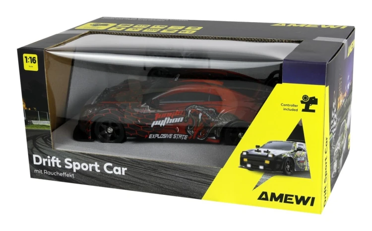 Samochód RC Drift Sport od Amewi w kolorze czerwonym/zielonym