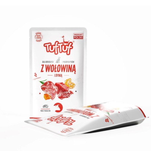Tuf Tuf Saszetka mielonka z wołowiną dla psa 500g