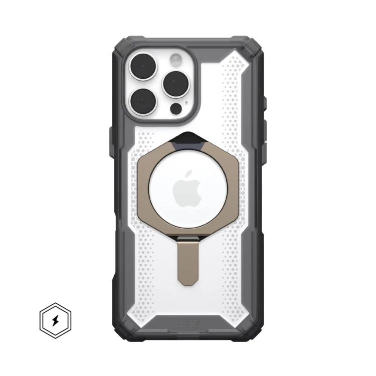UAG Plasma XTE Magsafe - obudowa ochronna z podstawką do iPhone 16 Pro Max kompatybilna z MagSafe (ash/titanium)