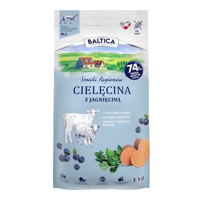 BALTICA SMAKI REGIONÓW Cielęcina z jagnięciną M / L  3kg