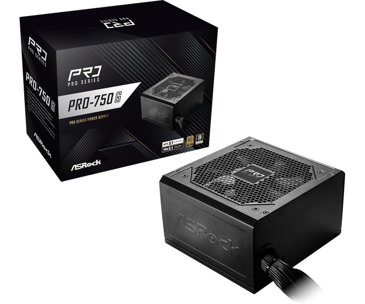Zasilacz ASRock PRO-750G 750W 80 PLUS Gold