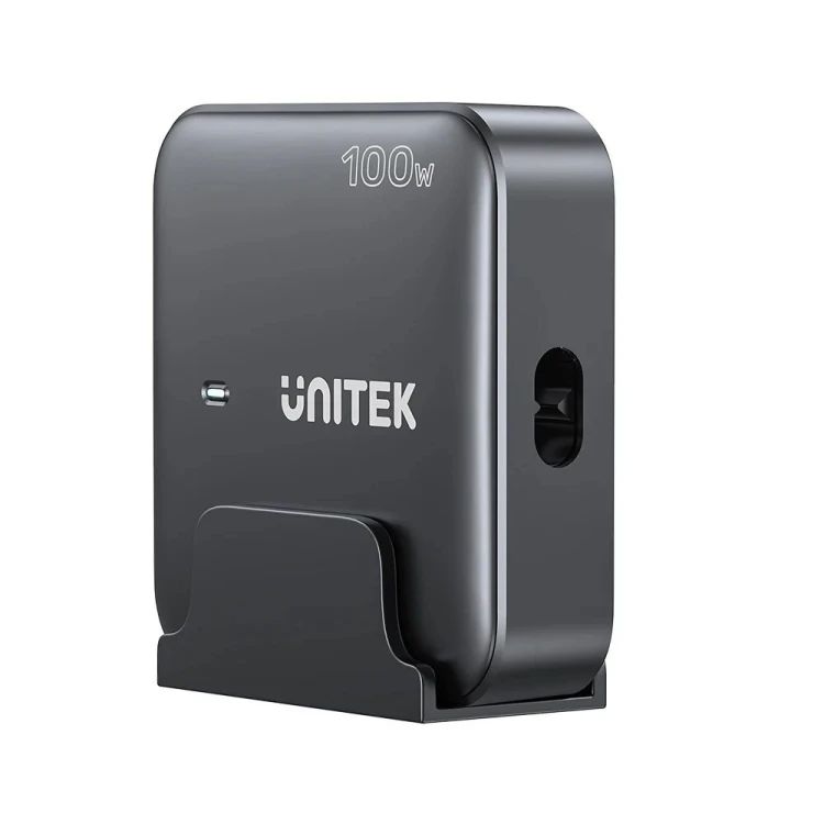 UNITEK ŁADOWARKA BIURKOWA GAN 100W 2XUSB-A 2XUSB-C CZARNA