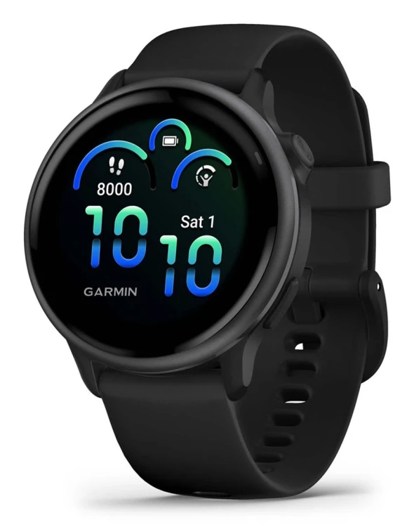 Garmin vívoactive 6 3,05 cm (1.2") AMOLED 42 mm Cyfrowy 390 x 390 px Ekran dotykowy Czarny Wi-Fi GPS