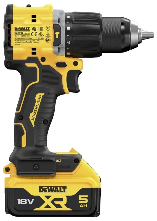 Wkrętarka DEWALT UD 18V DCD799P2T 74Nm 2x5,0Ah BL TSTAK