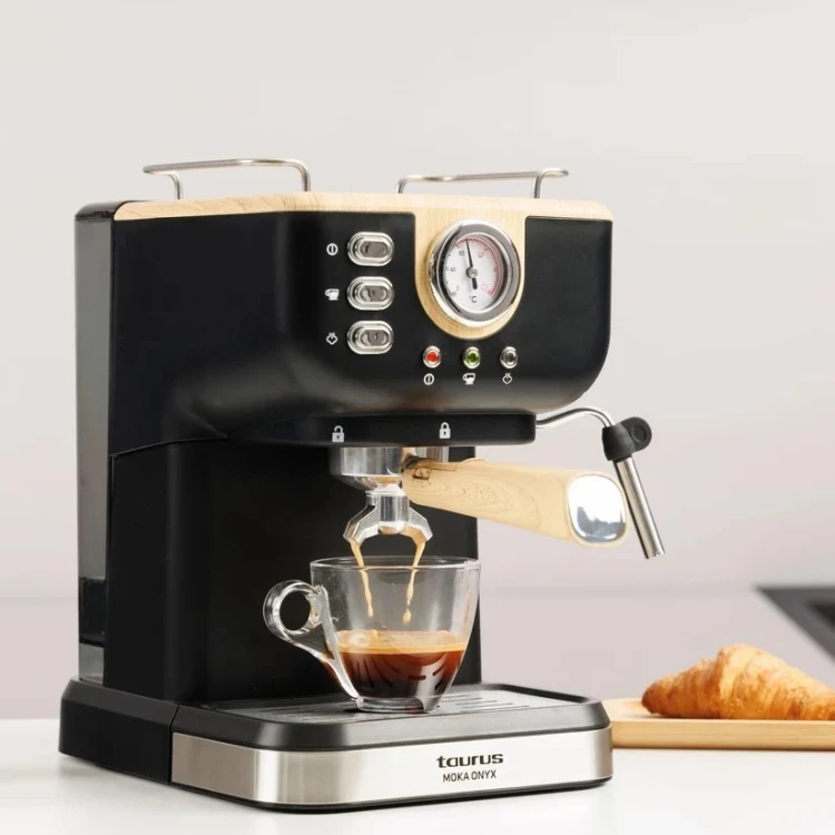 Ekspres kolbowy Taurus Onyx Moka 1050W | 20 bar drewno