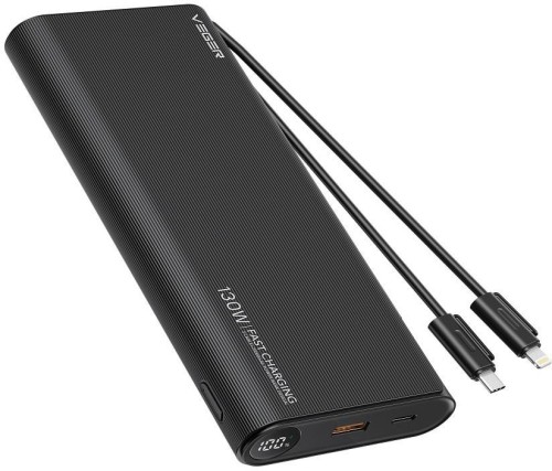 VEGER TC130 bank mocy Litowo-jonowa (Li-Ion) 25000 mAh Czarny