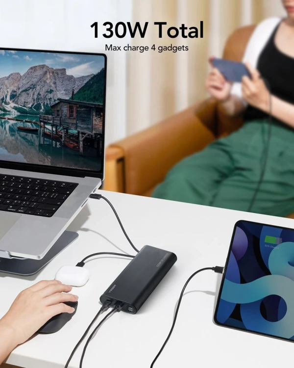 VEGER TC130 bank mocy Litowo-jonowa (Li-Ion) 25000 mAh Czarny