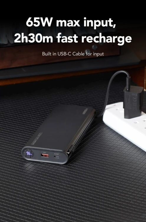 VEGER TC130 bank mocy Litowo-jonowa (Li-Ion) 25000 mAh Czarny