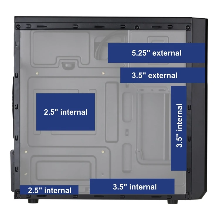 AKYGA OBUDOWA MICRO TOWER ATX AK17BK
