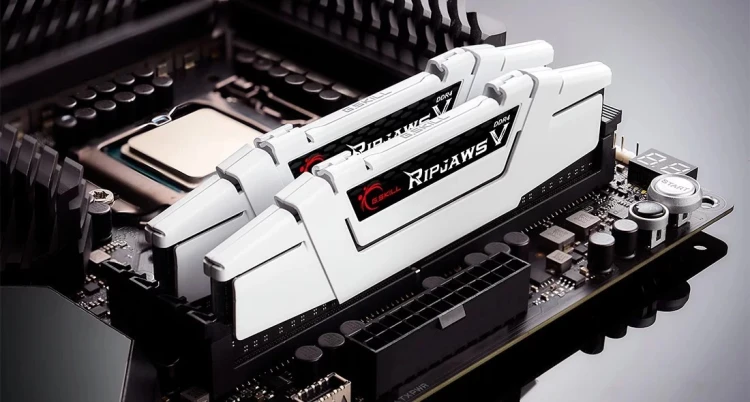 G.SKILL RIPJAWSV DDR4 2X16GB 3600MHZ CL16 XMP2 WHITE F4-3600C16D-32GVWC