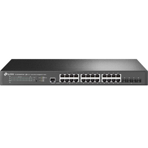 TP-Link JetStream TL-SG3428XPP-M2 przełącznik sieciowy Zarządzany L2+ 2.5G Ethernet (100/1000/2500) Obsługa PoE 1U Czarny