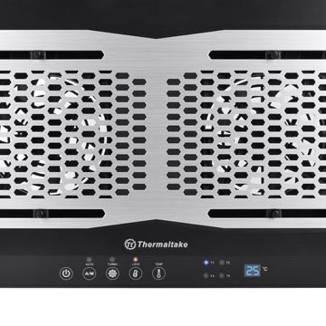 Podkładka chłodząca pod laptop Thermaltake Massive TM CL-N002-PL12BL-A (17.x cala; 2 wentylatory; HUB)