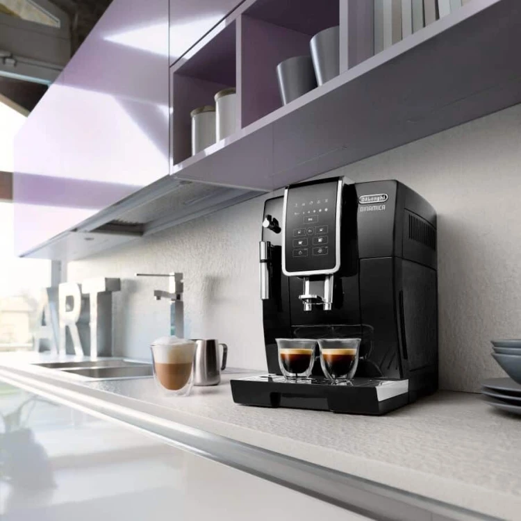 Ekspres ciśnieniowy automatyczny DeLonghi Dinamica ECAM 350.15.B (1450W; kolor czarny)
