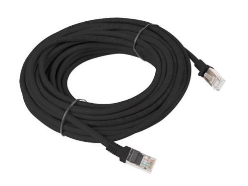 Patchcord UTP Lanberg PCU6-10CC-1000-BK (RJ45 - RJ45 ; 10m; UTP; kat. 6; kolor czarny)