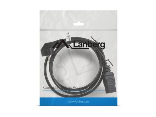 LANBERG KABEL ZASILAJĄCY DO SERWERA CEE 7/7 -> C19 ,16A, 1.8M