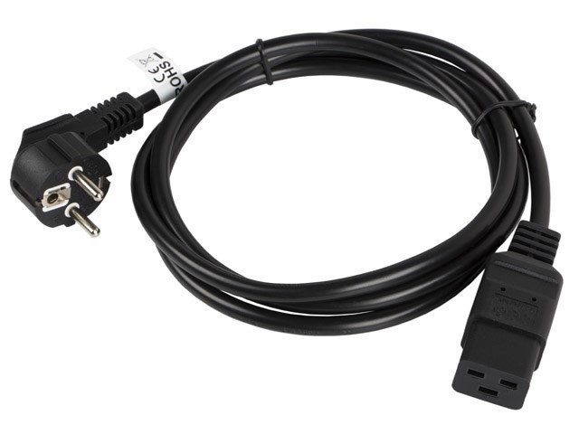 LANBERG KABEL ZASILAJĄCY DO SERWERA CEE 7/7 -> C19 ,16A, 1.8M