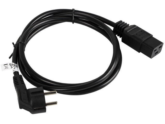 LANBERG KABEL ZASILAJĄCY DO SERWERA CEE 7/7 -> C19 ,16A, 1.8M