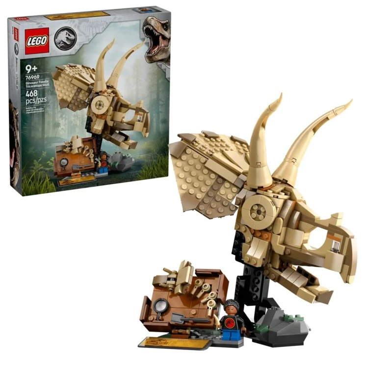 LEGO Jurassic World 76969 - Szkielety dinozaurów: czaszka triceratopsa