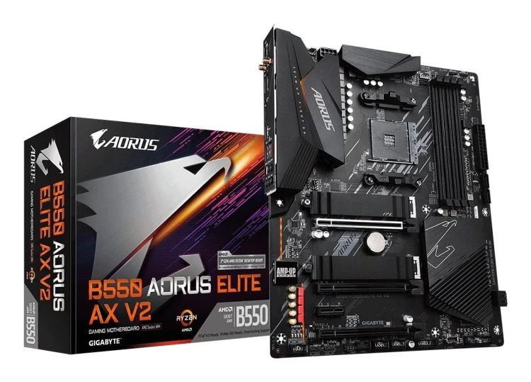 Gigabyte B550 AORUS ELITE AX V2 płyta główna AMD B550 Socket AM4 ATX