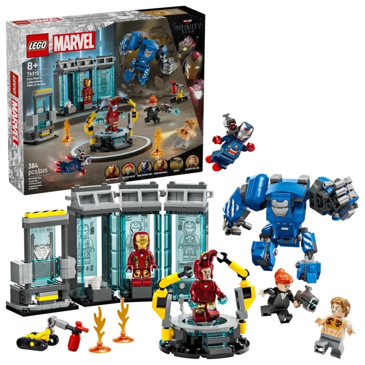 LEGO Marvel Super Heroes 76315 - Laboratorium Iron Mana: Zbrojownia
