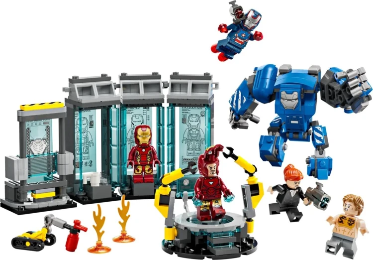 LEGO Marvel Super Heroes 76315 - Laboratorium Iron Mana: Zbrojownia